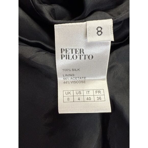 ASO BLAIR WALDORF PETER PILOTTO Digitally Printed Silk Dress Knee length sz 4 US - Picture 16 of 16